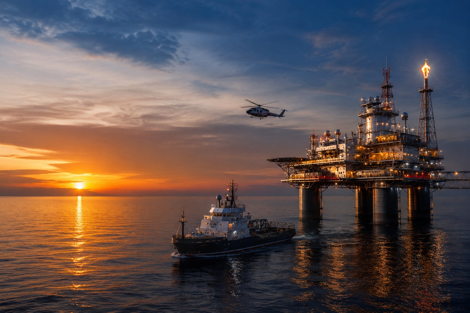 Offshore oil and gas platform